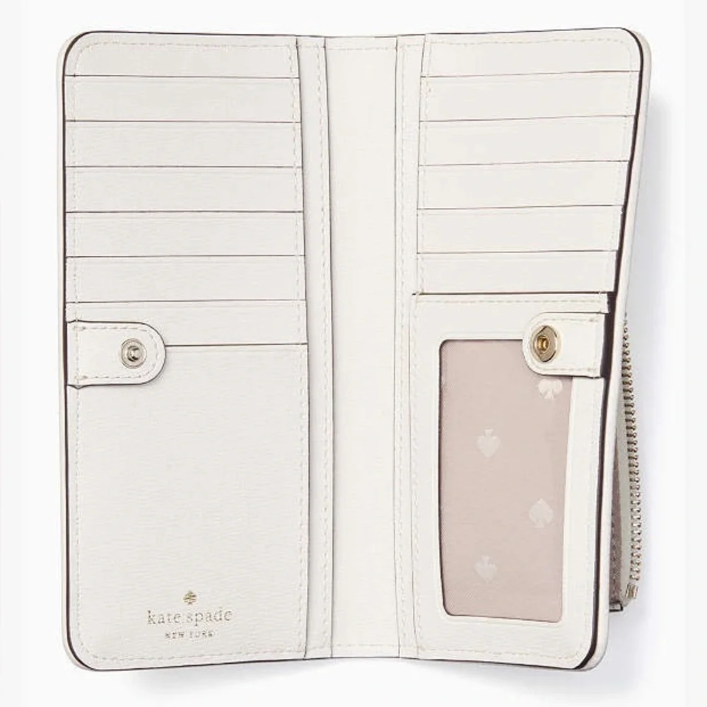 NWT-Kate Spade-Darcy-Large Slim Pineapple Bifold Wallet-$199 - Picture 11 of 11